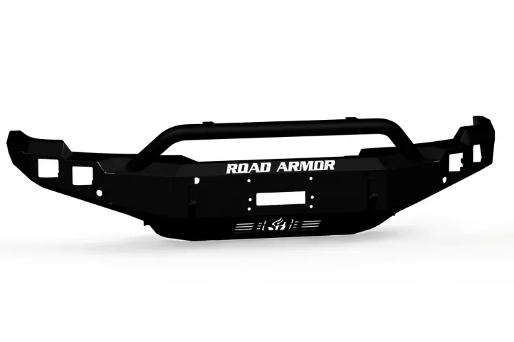 Road Armor Stealth 2242F4b Gmc Sierra 2500/3500 2024-2026 Front Bumper Winch Pre-Runner Guard Texture Black 1