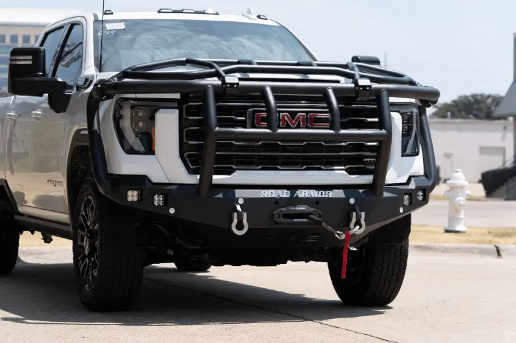 Road Armor 2242F6b 2024-2025 Gmc Sierra 2500/3500 Stealth Winch Front Bumper Titan Ii Guard With Intimidator 1