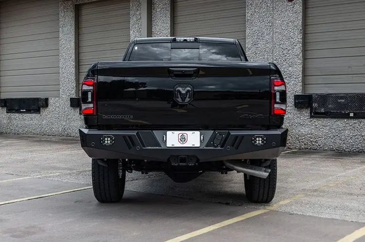 Road Armor Spartan 4192Xr0b Dodge Ram 2500 2019-2024 Rear Bumper Non Winch Texture Black 1