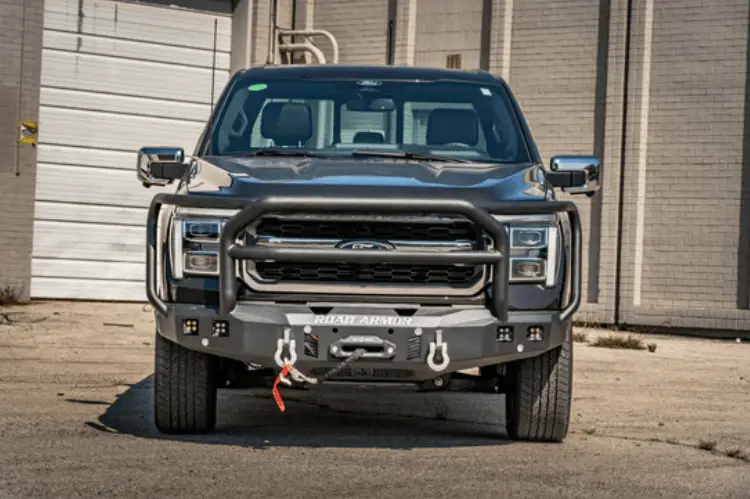 Road Armor Stealth 2024-2026 Ford F150 Front Winch Bumper Road Armor Stealth 2024-2026 Ford F150 Front Winch Bumper 6241F5b Textured Black Lonestar Guardtextured Black Lonestar Guard 1