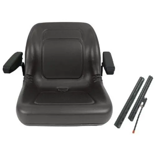 Skid Loader Compact Lawn Mower Garden Tractor Seat W/ Arm Rests 1