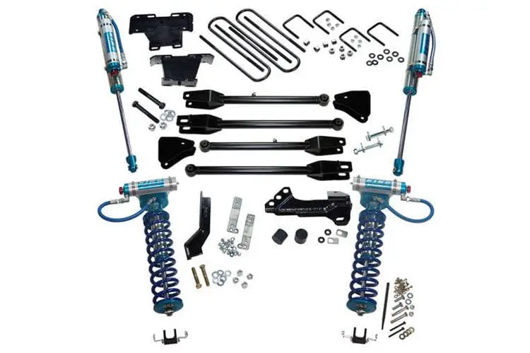 Superlift K166kg 2017-2022 Ford F250/F350 Super Duty 4Wd 4" King Ed 4-Link Lift Kit With King Coilover & Reservoir Shocks 1