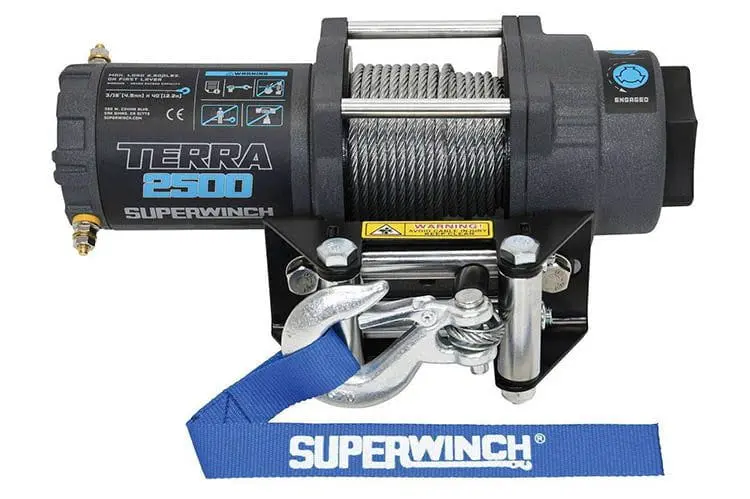 Superwinch 1125260 Terra 2500 Powersports Steel Wire Rope Winch 1