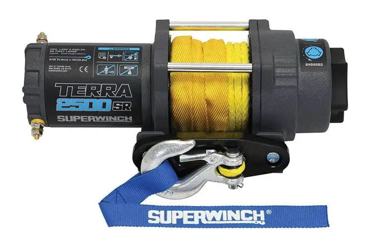 Superwinch 1125270 Terra 2500Sr Powersports Synthetic Rope Winch 1