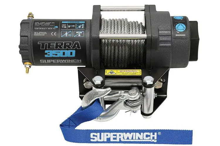Superwinch 1135260 Terra 3500 Powersports Steel Wire Rope Winch 1