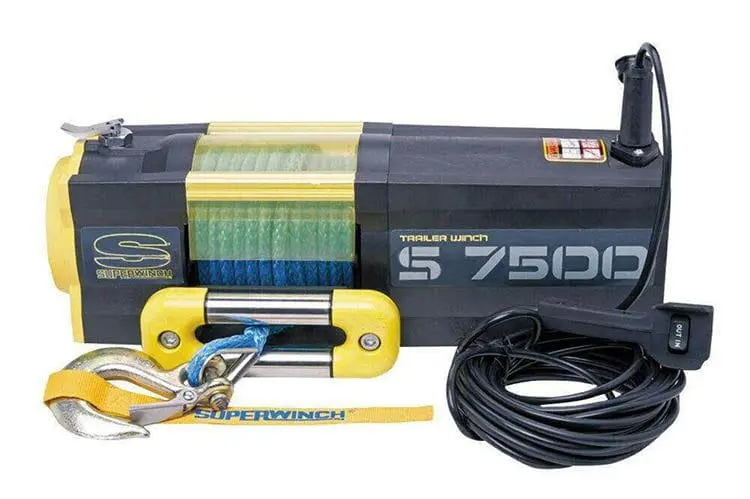 Superwinch 1475201 S7500sr Synthetic Rope Winch 1