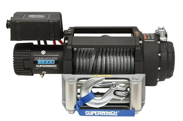 Superwinch 1518000 Tiger Shark 18000 12V Steel Wire Rope Winch 1