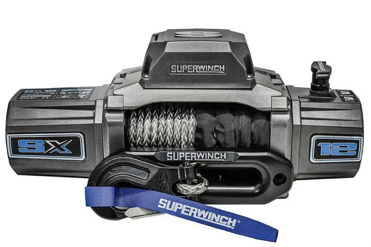Superwinch 1712201 Sx12sr 12V 12000 Lbs Synthetic Rope Winch 1