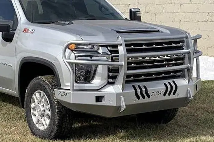 Throttle Down Kustoms Bgrilch Chevy Silverado 2500Hd/3500Hd 2001-2025 Front Bumper With Grille Guard 1
