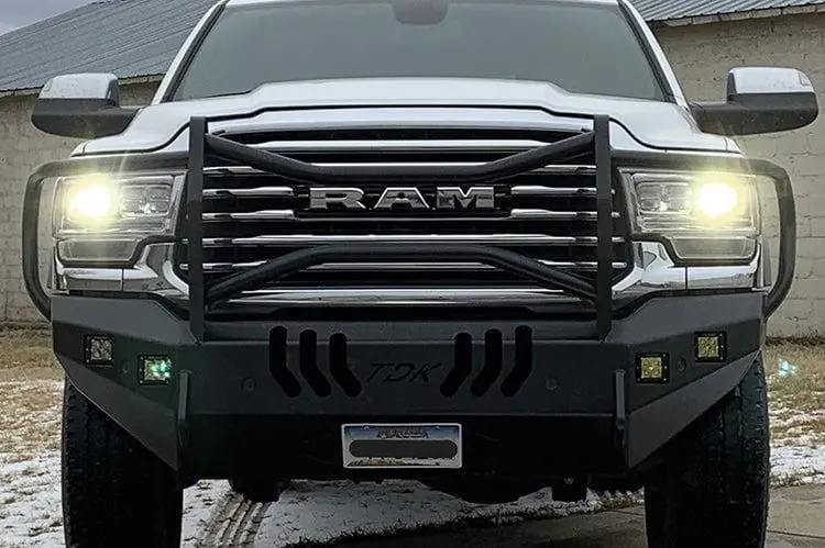 Throttle Down Kustoms Bgrmad Dodge Ram 2500/3500 1994-2024 Front Bumper Mayhem Guard 1