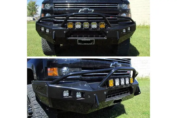 Throttle Down Kustoms Hbuch Chevy Silverado 2500Hd/3500Hd 2001-2025 Hurricane Front Bumper 1