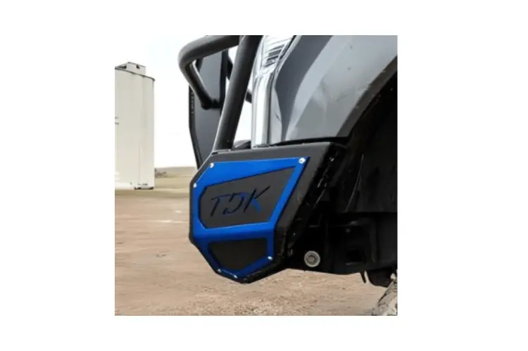 Throttle Down Kustoms Side Badge Paintable Bare Steel 1