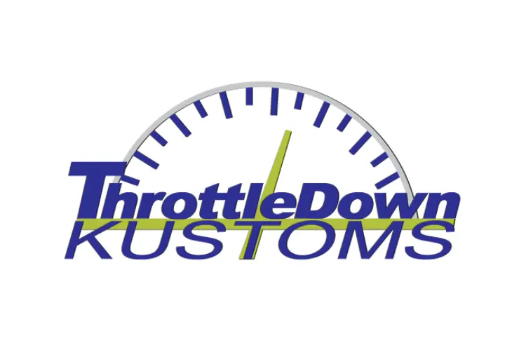 Throttle Down Kustoms Side Badge Stainless Steel 1