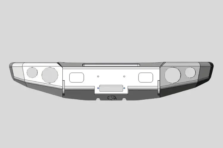 Trailready 11300B Dodge Ram 1500 1994-2001 Extreme Duty Front Bumper Winch Ready Base 1