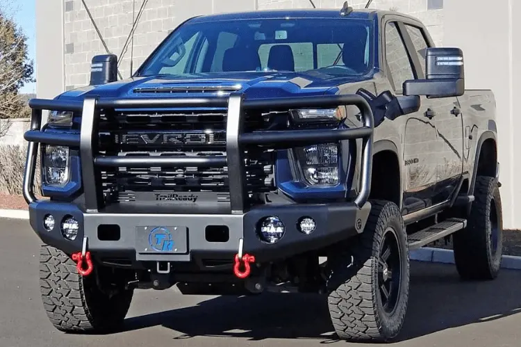 Trailready 10725G Chevy Silverado 2500/3500 2020-2023 Front Bumper Winch Ready With Full Guard 1