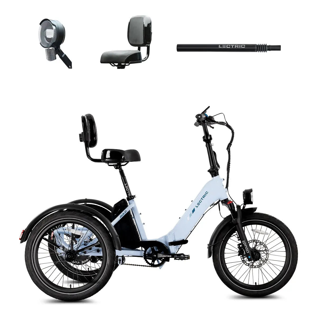 Xp Trike2 Glacier Blue + Free Support Seat, Elite Headlight, Suspension Seat Post ($257 Value) 1