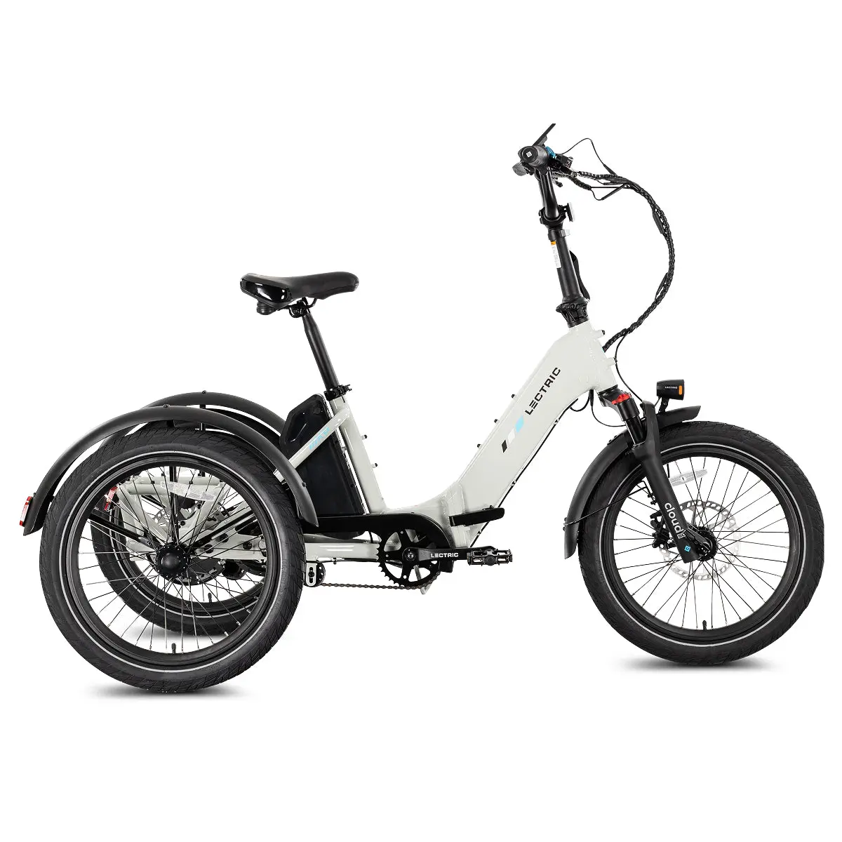 Xp Trike2 750 Stratus White + Free Cargo Package, Support Seat, Elite Headlight, Suspension Seat Post, Bike Lock, Mirrors ($558 Value) 2