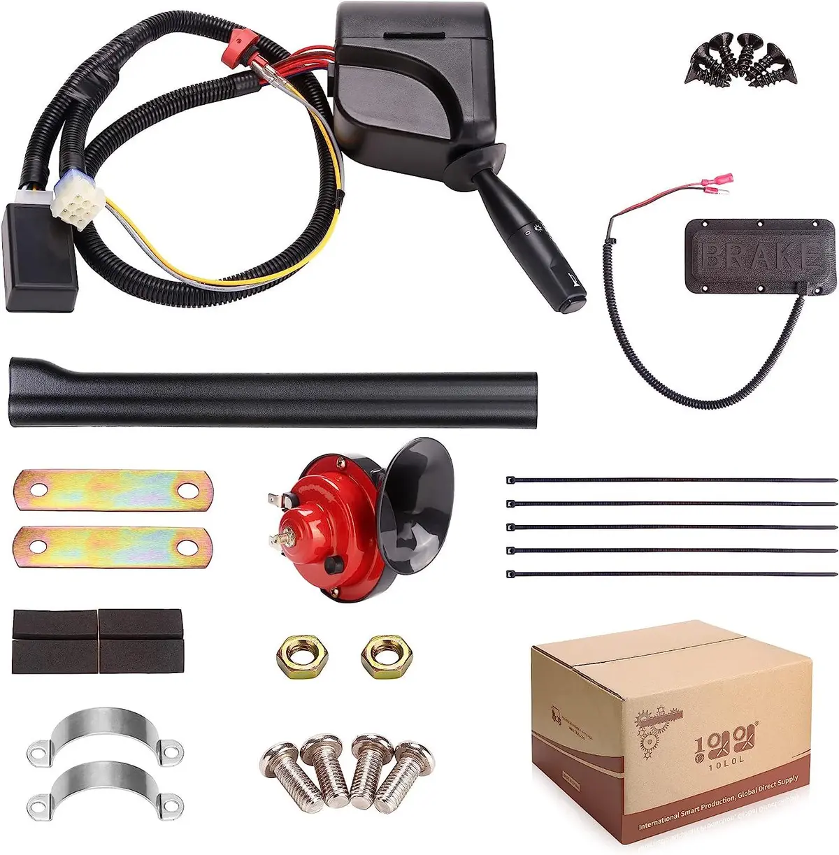 Universal Golf Cart Turn Signal Kit 9 Pin Plug Wire Harness - 10L0l 1