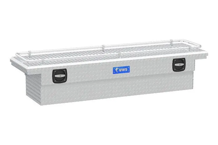 Uws Sl-72-Lp-R Ford F250/F350/F450 Super Duty 1999-2022 Bright Aluminum 72" Secure Lock Crossover Truck Tool Box With Low Profile 1