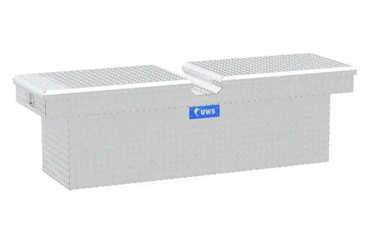Uws Tbd-69 Gmc Sierra 2500Hd/3500Hd 1999-2023 69" Deep Gull Wing Crossover Truck Tool Box Bright Aluminum 1