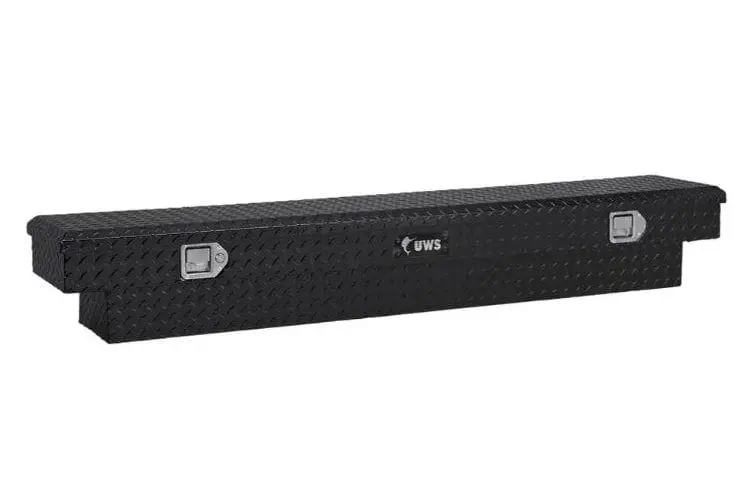 Uws Tbs-69-Sl-Blk Chevy Silverado 2500Hd/3500Hd 1999-2025 69" Aluminum Slim-Line Crossover Truck Tool Box Gloss Black 1