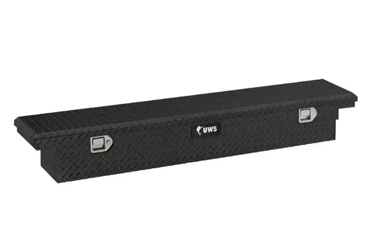 Uws Tbs-69-Sl-Lp-B Chevy Silverado 2500Hd/3500Hd 1999-2023 69" Aluminum Slim Truck Tool Box With Low Profile Gloss Black 1