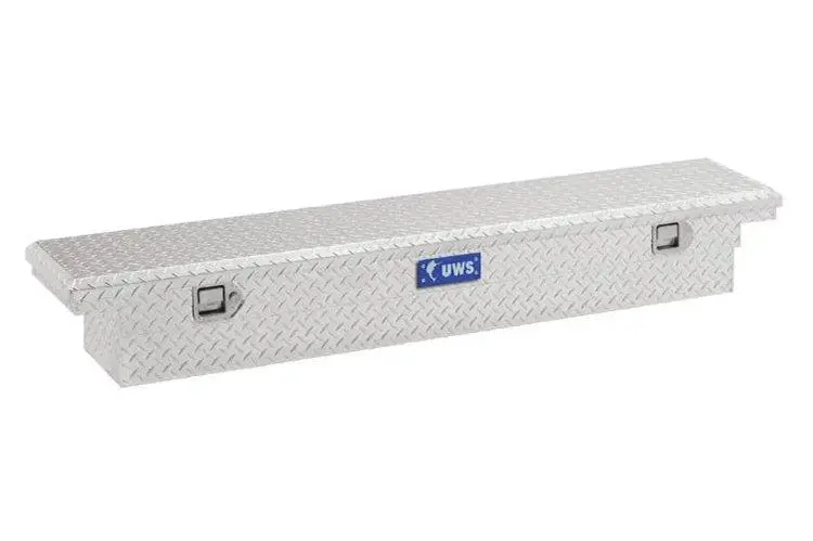 Uws Tbs-69-Sl-Lp Gmc Sierra 2500Hd/3500Hd 1999-2023 69" Slim Truck Tool Box With Low Profile Bright Aluminum 1