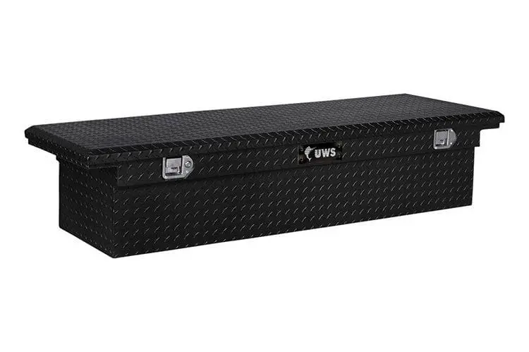 Uws Tbs-72-Lp-Blk Ford F250/F350/F450 Super Duty 1999-2022 Gloss Black Aluminum 72" Truck Tool Box With Low Profile 1