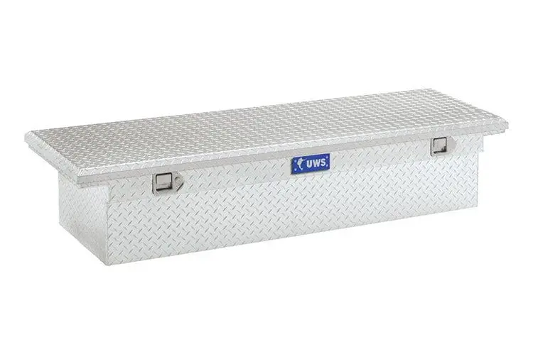 Uws Tbs-72-Lp Ford F250/F350/F450 Super Duty 1999-2022 Bright Aluminum 72" Crossover Truck Tool Box With Low Profile 1