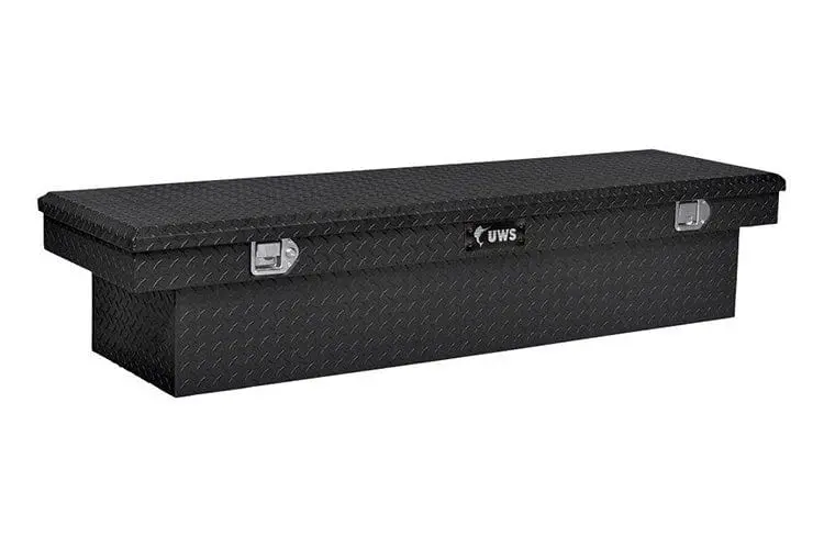 Uws Tbs-72-Mb Ford F250/F350/F450 Super Duty 1999-2022 Matte Black Aluminum 72" Crossover Truck Tool Box 1