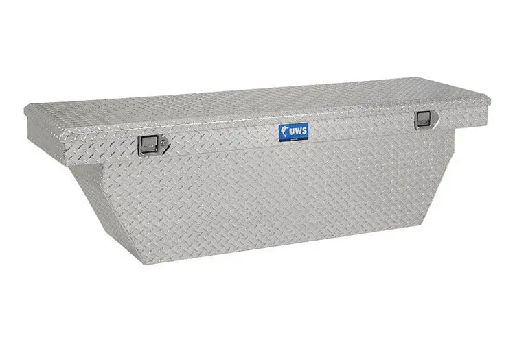 Uws Tbsd-72-A Ford F250/F350/F450 Super Duty 1999-2022 Bright Aluminum 72" Deep Angled Crossover Truck Tool Box 1