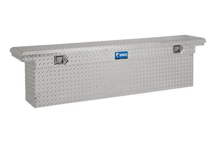 Uws Tbsd-72-Sl-Lp Ford F250/F350/F450 Super Duty 1999-2022 Bright Aluminum 72" Deep Slim Truck Tool Box With Low Profile 1
