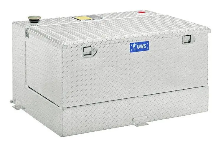 Uws Tt-85-Combo Ford F250/F350/F450 Super Duty 1999-2023 85-Gallon Combo Bright Aluminum Transfer Tank 1