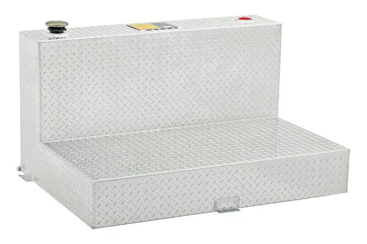 Uws Tt-85-L-T-P Ford F250/F350/F450 Super Duty 1999-2023 85-Gallon L-Shaped Bright Aluminum Transfer Tank 1