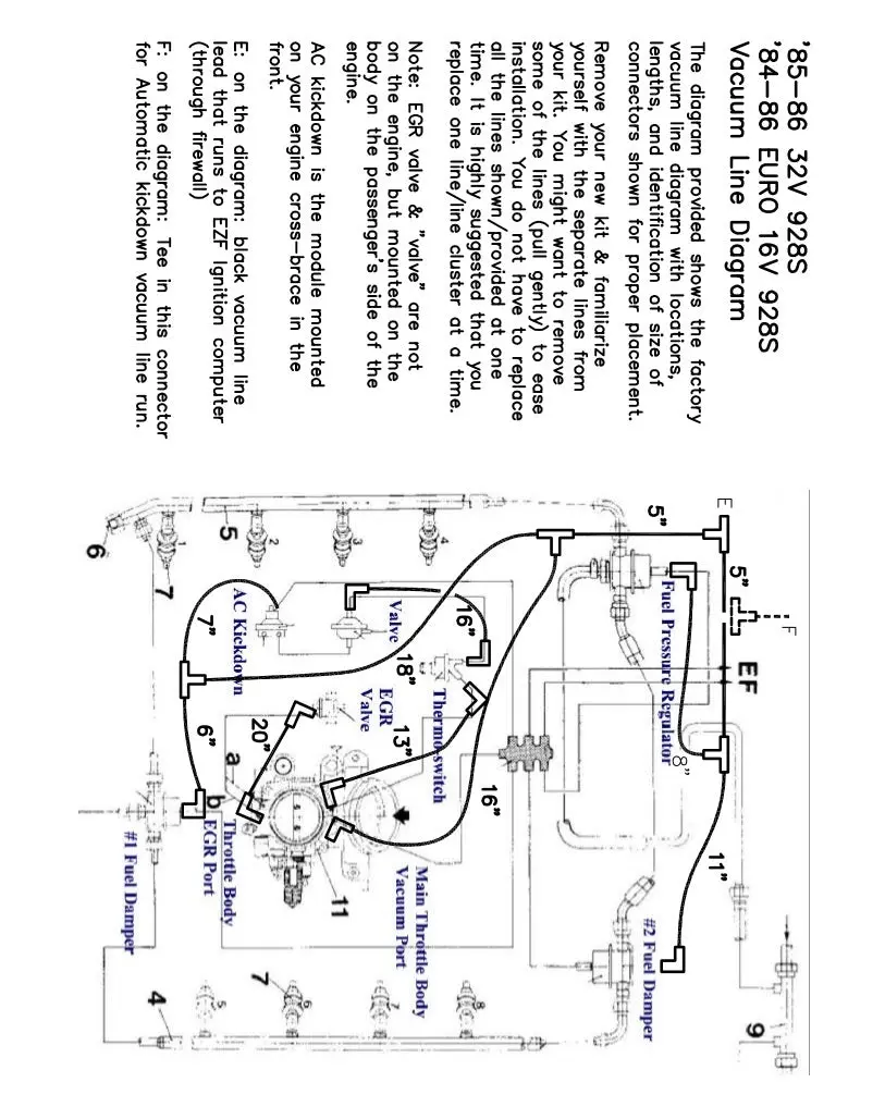 Vackit8586m - Vacuum Hose Kit - 85-86 32V S3/84-86 16V S2 Cars - Pre-Order 2