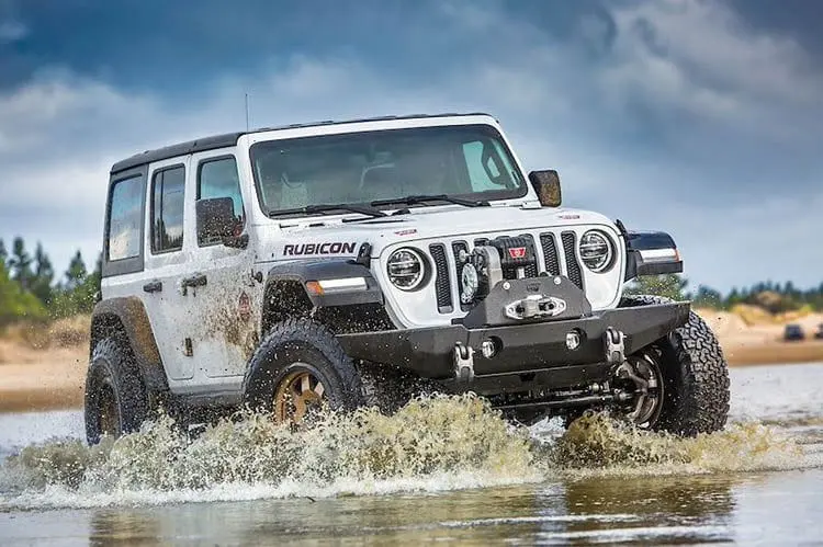 Warn 102145 Jeep Wrangler Jk 2007-2018 Full-Width Crawler Front Bumper Winch Ready 2
