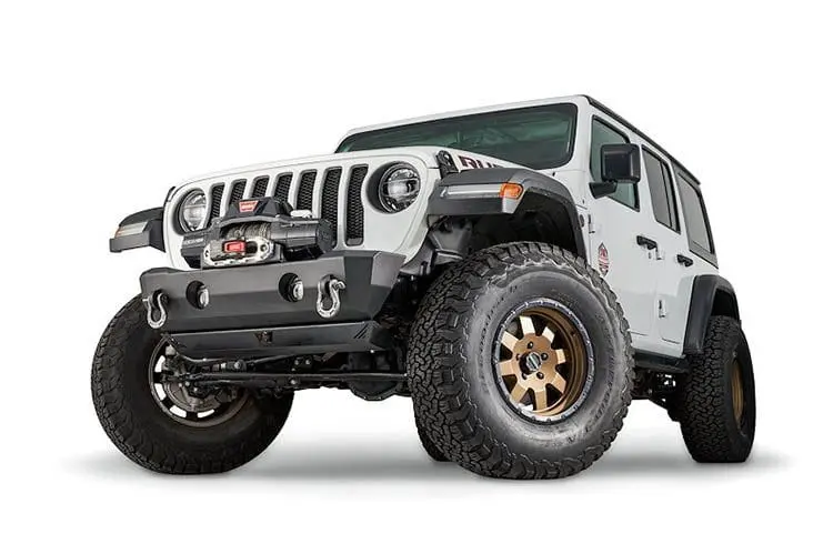 Warn 102510 Jeep Gladiator 2020-2025 Stubby Crawler Front Bumper Winch Ready 1