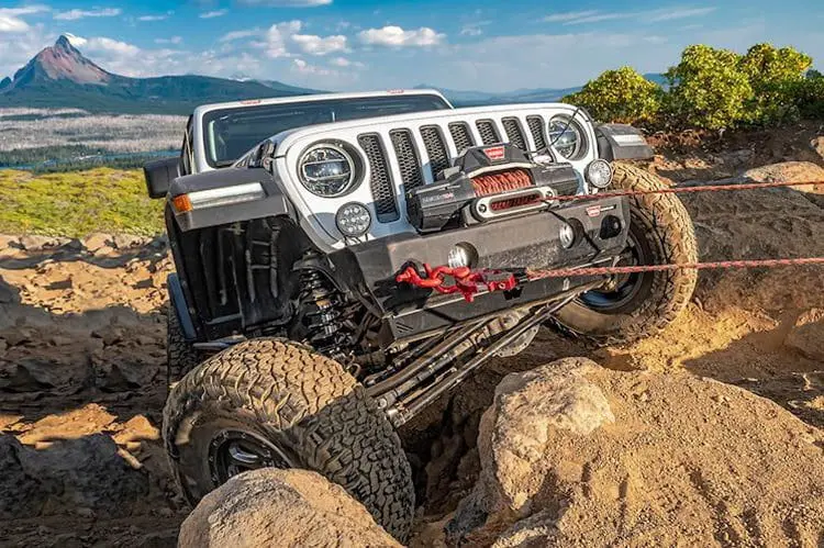 Warn 102510 Jeep Wrangler Jk 2007-2018 Stubby Crawler Front Bumper Winch Ready 2