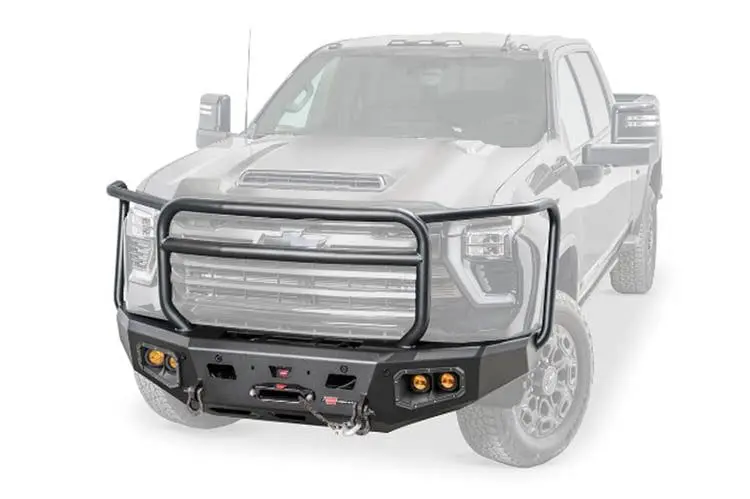Warn 110913 Chevy Silverado 2500/3500 Hd 2024-2026 Ascent Hd Front Bumper Full Grille Guard 1