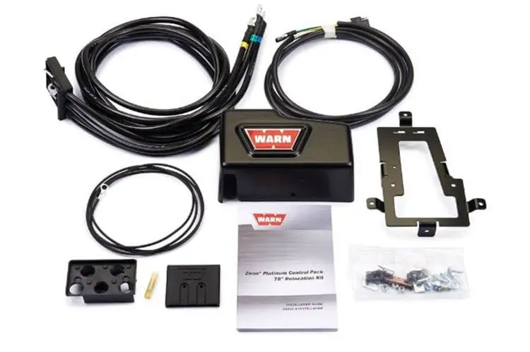 Warn 92193 Zeon Platinum Long Control Pack Relocation Kit 1
