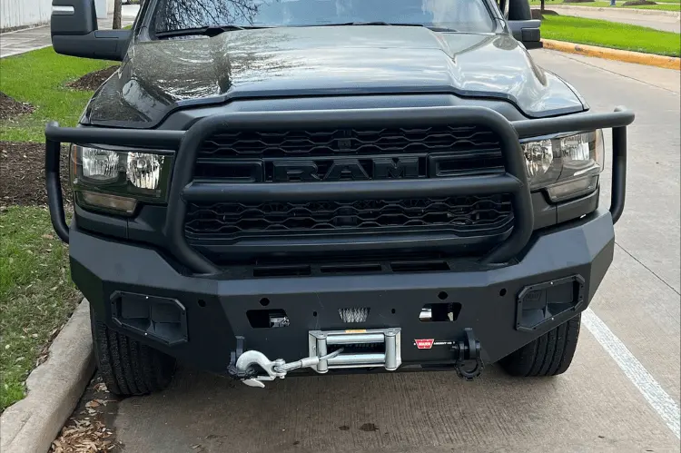 Warn 107002 Dodge Ram 4500/5500 2019-2026 Ascent Front Bumper With Grille Guard 1