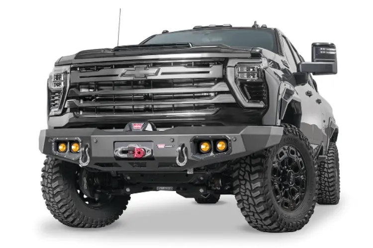 Warn Ascent Front Bumper 110916 2024-2026 Chevy Silverado 2500Hd 1