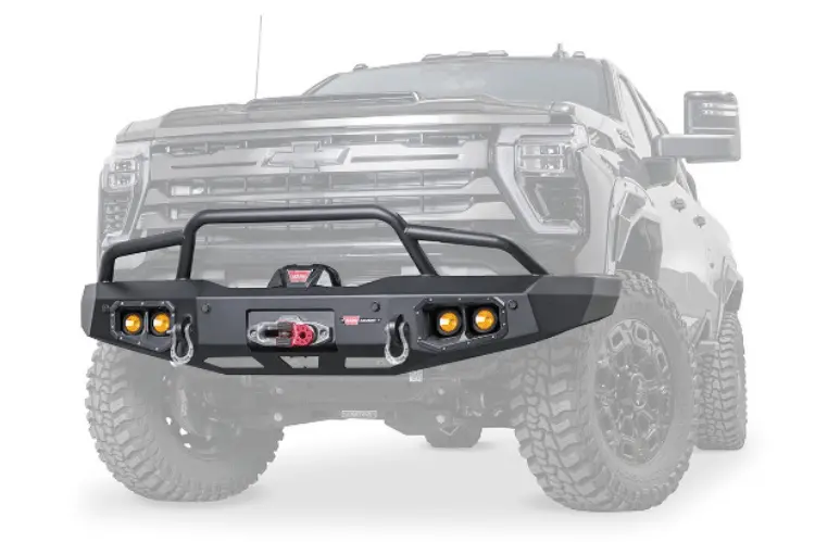Warn Ascent Front Bumper 110917 2024-2026 Chevy Silverado 2500/3500 Hd Pre Runner Grille Guard 1