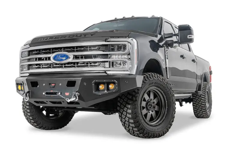 Warn 110629 Ford F450/F550 Superduty 2023-2026 Ascent Hd Front Bumper No Grille Guard 1