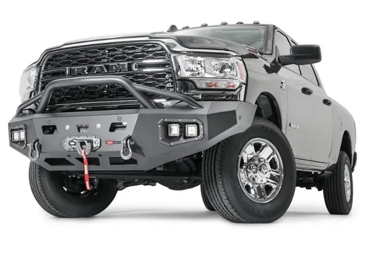 Warn 107003 Dodge Ram 4500/5500 2019-2026 Ascent Front Bumper With Baja Grille Guard 1