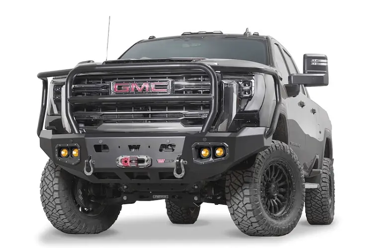 Warn 111074 Gmc Sierra 2500/3500 Hd 2024-2026 Ascent Front Bumper With Full Grille Guard 1
