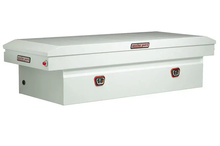 Weather Guard 116-3-04 Ford F250/F350 Superduty 2018-2023 Saddle Box Steel Full Extra Wide White 1