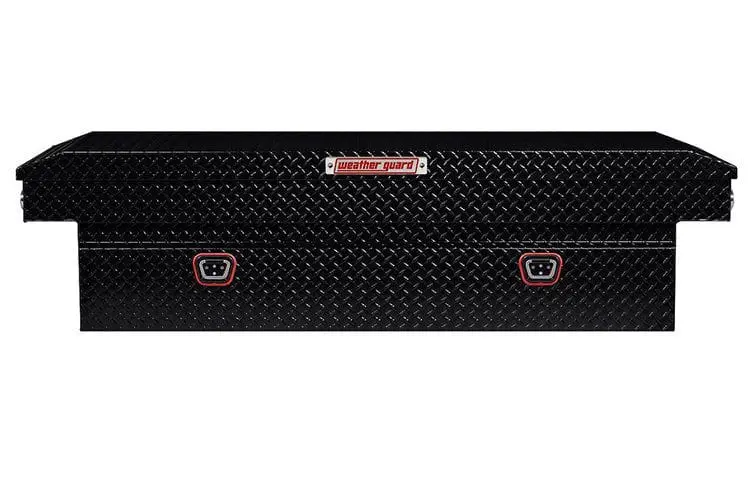 Weather Guard 117-5-04 Ford F250/F350 Superduty 2018-2023 Saddle Box Aluminum Full Extra Wide Gloss Black 2