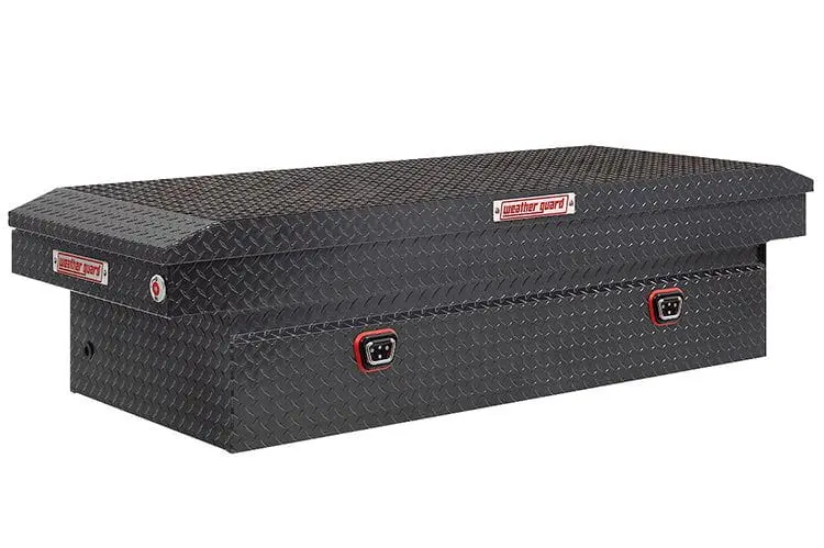 Weather Guard 117-6-04 Gmc Sierra 2500/3500 Hd 2018-2025 Saddle Box Aluminum Full Extra Wide Gunmetal Gray 1