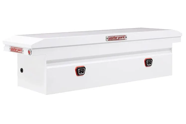 Weather Guard 120-3-04 Dodge Ram 2500/3500 2018-2023 Saddle Box Steel Full Low Profile White 1